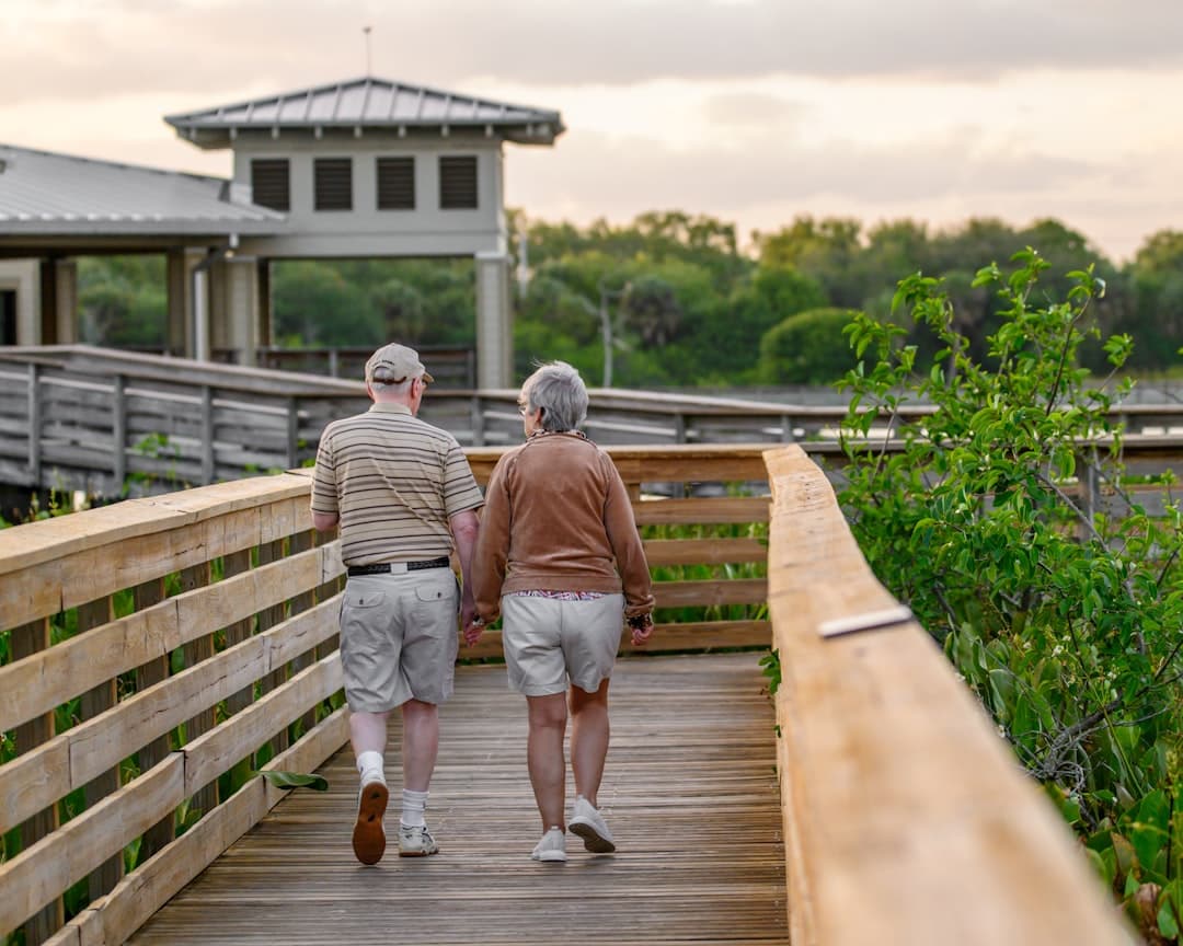 Senior couple enjoying retirement in Florida