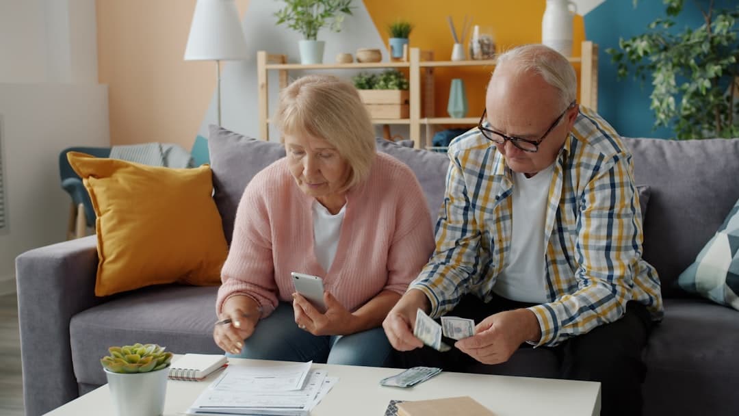 Senior couple reviewing Medicare in Texas